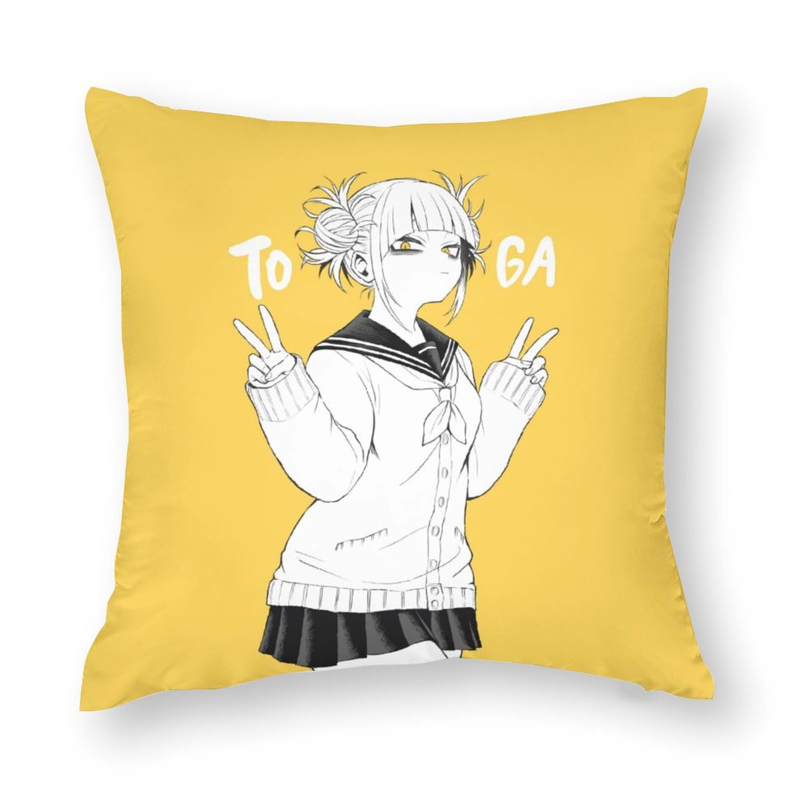 おみこページ❤45cm用go!❤パイピングクッションカバー♪ Amazon｜ヒロアカ トガヒミコクッションカバー 抱き枕カバー 4枚セット